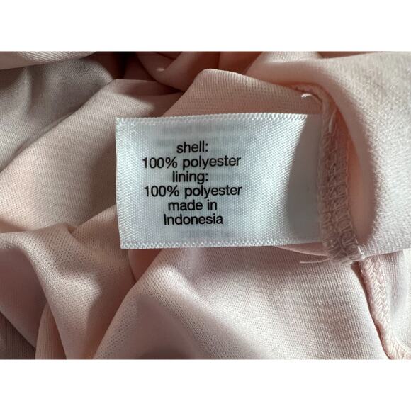 Lane Bryant Maxi Dress Womens Size 18 20 Semi Sheer Lined Pink Blue Beachy Boho - Picture 10 of 12